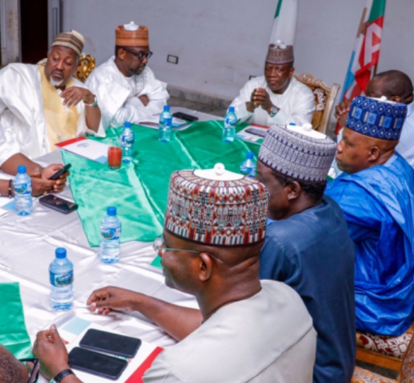 Heroes of 2023Presidential Election in Nigeria: Northern APC Governors Discussing Strategies with Passion