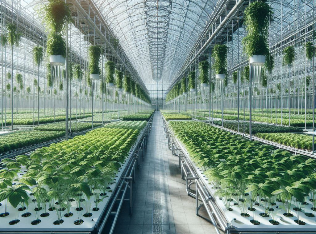 Greenhouse farming creates controlled environments that allow for year-round production